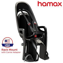 Hamax Zenith Rear Child Bike Seat Grey/White, Rack Mount