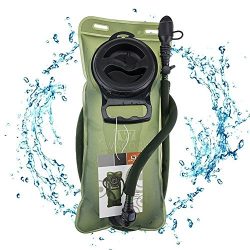 WACOOL 2L 2Liter 70oz TPU Running Cycling Hiking BPA Free Hydration Pack Bladder, Leakproof Wate ...