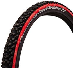 panaracer Fire XC Pro Bicycle Tire (Wire Bead, 26×2.1, Black/Red)