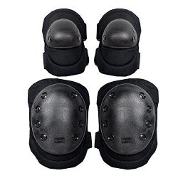 Leadpo Advanced Tactical Protective Knee Pads, Elbow Pads 2 In 1 Protective Gear Set for Multi S ...