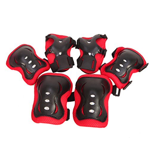 NACOLA Kids Protective Gear Set,6PCS Sports Safety Equipment [Knee & Elbow Pads and Wrist Gu ...