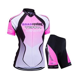 ZEROBIKE Women’s Short Sleeve Cycling Jersey Jacket Cycling Shirt Quick Dry Breathable Mou ...