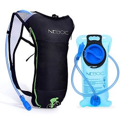 Neboic Hydration Backpack, Hydration Pack with Hydration Bladder 2L Lightweight Water Backpack f ...