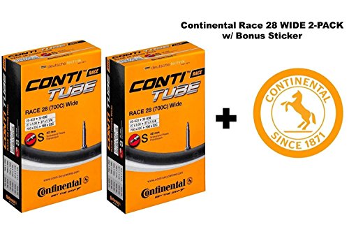 Continental Race 28″ 700×25-32c Bicycle Inner Tubes – 42mm Long Presta Valve &# ...