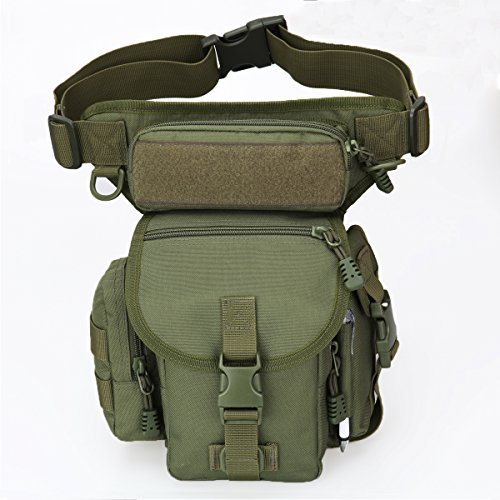 Multipurpose Tactical Fanny Pack Walking Man Military Drop Leg Bag Tool Thigh EDC Waist Belt Pac ...