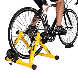 Deuter Indoor Bike Trainer, Portable Bicycle Magnetic Resistance Exercise Stand with Noise Reduc ...