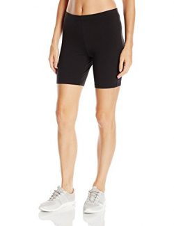 Hanes Women’s Stretch Jersey Bike Short, Black, X-Large