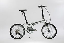 EuroMini-ZiZZO 23lb Lightweight Aluminum Alloy 20″ 8-Speed Folding Bicycle with Quick Rele ...