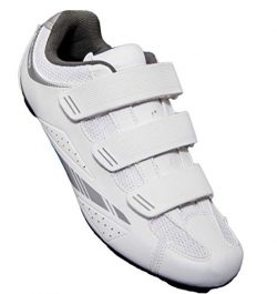 Tommaso Pista Women’s Road Bike Cycling Spin Shoe Dual Cleat Compatibility – White/S ...