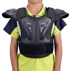 WINGOFFLY Kids Chest Spine Protector Body Armor Vest Protective Gear for Dirt Bike Motocross Sno ...