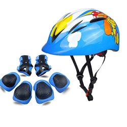 Atphfety Kids Sports Protective Gear Set, Boys Girls Cycling Helmet with Knee&Elbow Pads and ...