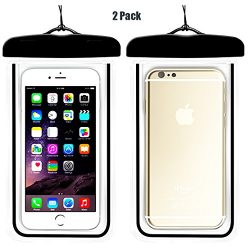 (2Pack) Universal Waterproof Case, CaseHQ IPX8 Waterproof Phone Pouch Dry Bag for iPhone X/8/8pl ...