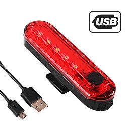 Yuwumin Ultra Bright Bike Light,USB Rechargeable Volcano Bicycle Taillights,Red High Intensity R ...