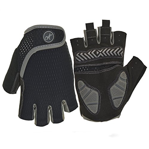 MOREOK Shock-Absorbing Breathable Anti Slip Cycling Gloves Half Finger Outdoor Sport Bicycle Glo ...
