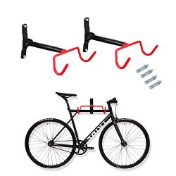 Voilamart Bike Wall Mount Hanger, 2pcs Indoor Storage Rack, Garage Bicycle Holder Hook Folding S ...