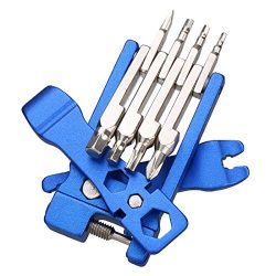 Luditek 19 in 1 Bike Multifunction Tools, Portable Bicycle Cycling Mechanic Repair Tool Kit with ...