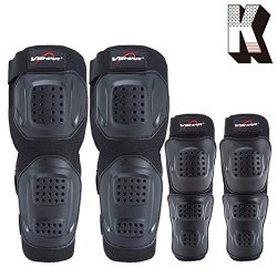 Kagogo Shin Guards Adult Elbow & Knee Pads Protector Flexible Breathable Adjustable Elbow Ar ...