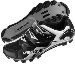 Venzo Mountain Bike Bicycle Cycling Shimano SPD Shoes Black 46